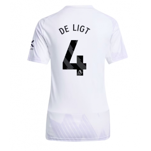 Billige Fotballdrakt Manchester United Matthijs de Ligt #4 Replika Bortedrakt Dame 2025-26 Kortermet Billige Fotballdrakt Manchester United Matthijs de Ligt #4 Replika Bortedrakt Dame 2025-26 Kortermet